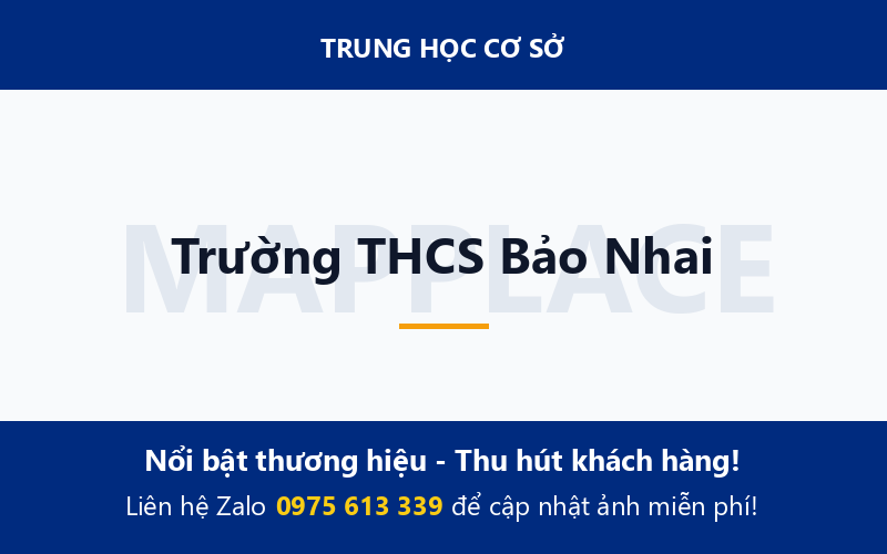 Trường THCS Bảo Nhai