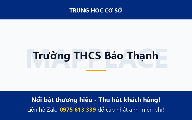 Trường THCS Bảo Thạnh