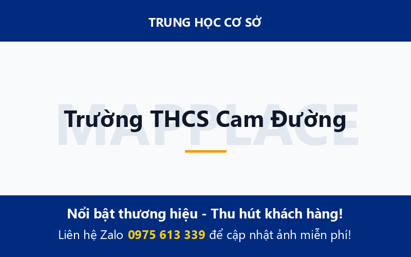 Trường THCS Cam Đường