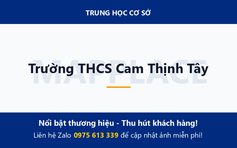 Trường THCS Cam Thịnh Tây