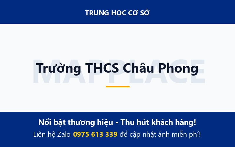 Trường THCS Châu Phong
