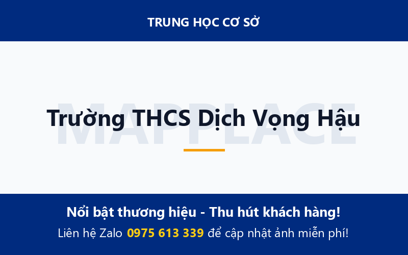 Trường THCS Dịch Vọng Hậu
