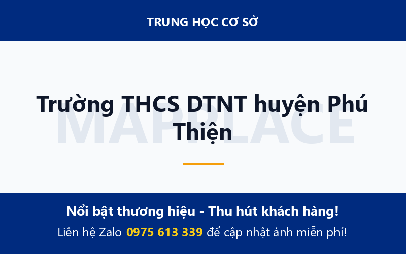 Trường THCS DTNT huyện Phú Thiện