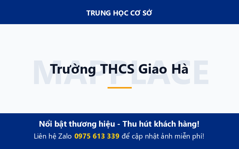 Trường THCS Giao Hà