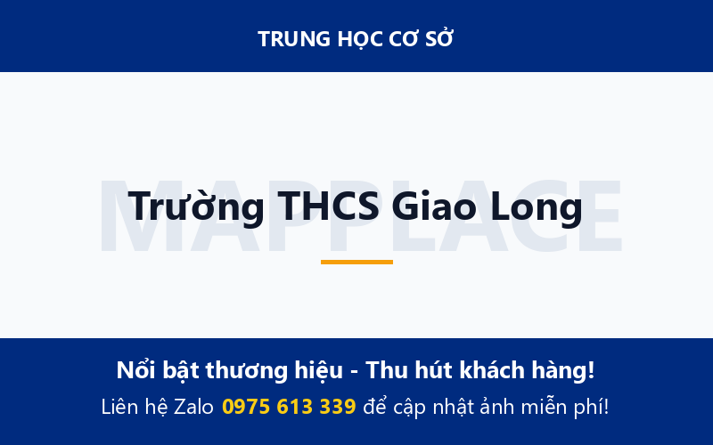 Trường THCS Giao Long