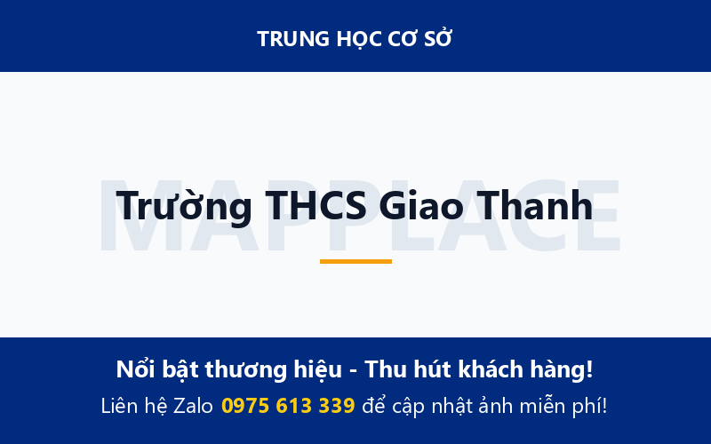 Trường THCS Giao Thanh
