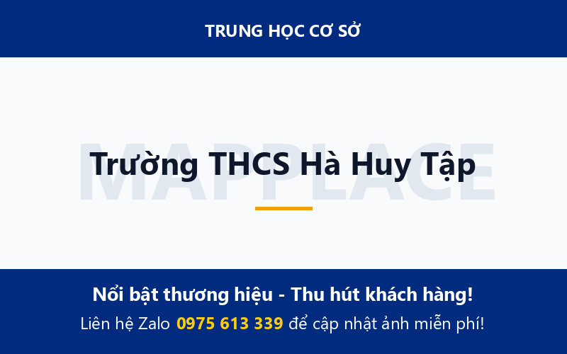 Trường THCS Hà Huy Tập