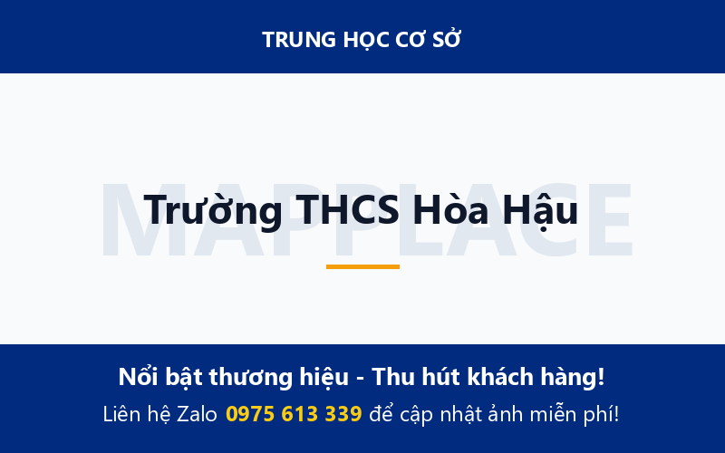 Trường THCS Hòa Hậu