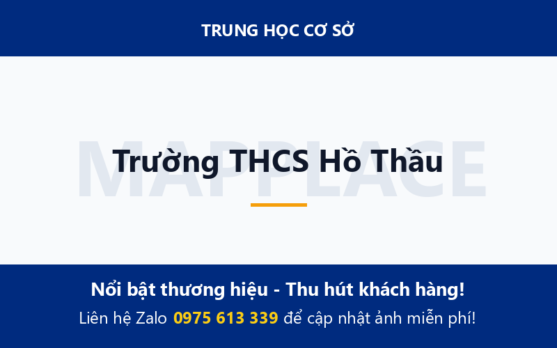 Trường THCS Hồ Thầu