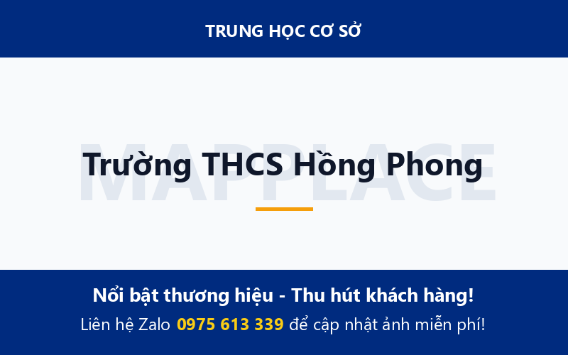 Trường THCS Hồng Phong