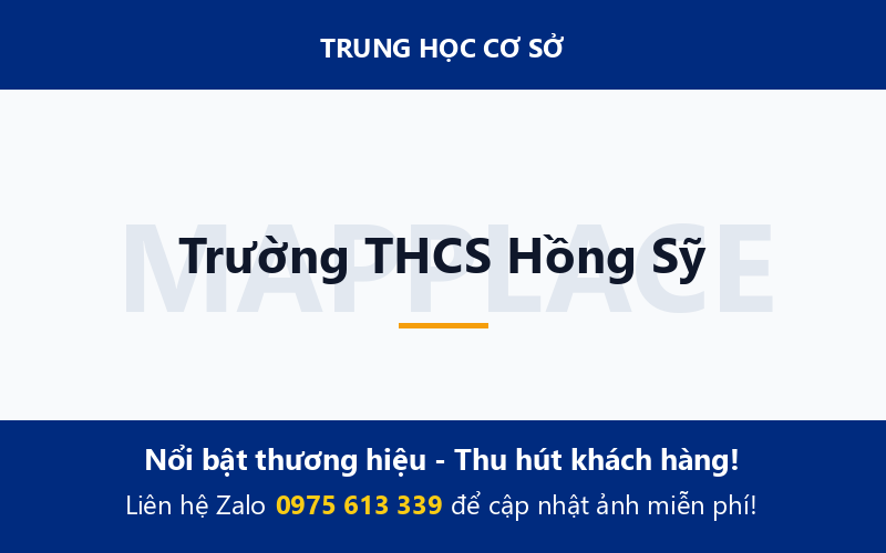 Trường THCS Hồng Sỹ