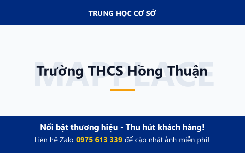Trường THCS Hồng Thuận