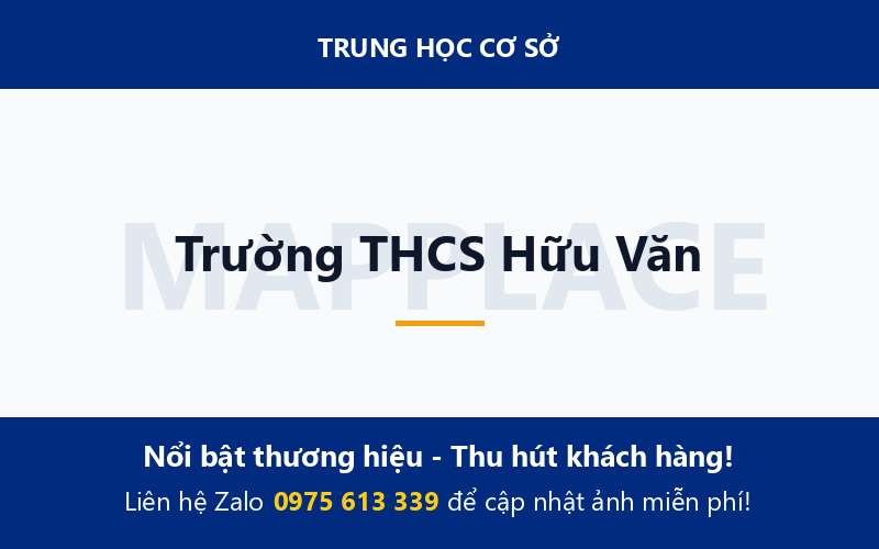 Trường THCS Hữu Văn