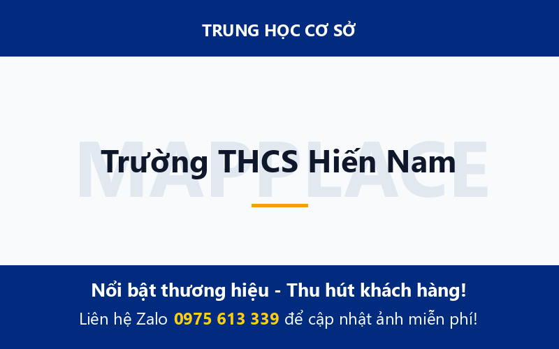 Trường THCS Hiến Nam