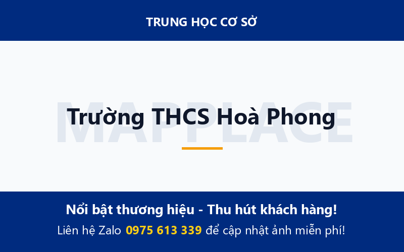 Trường THCS Hoà Phong