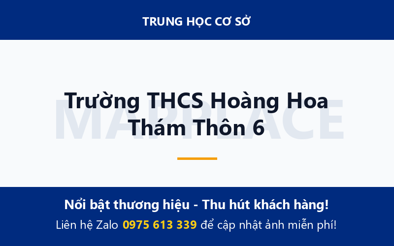 Trường THCS Hoàng Hoa Thám Thôn 6