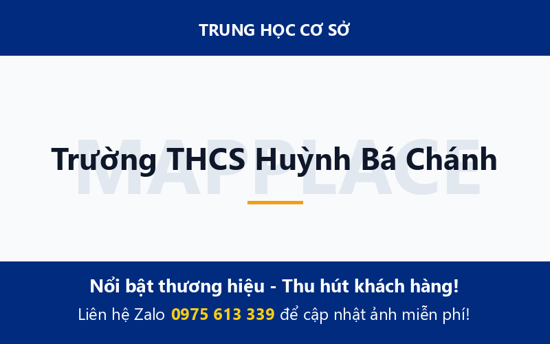 Trường THCS Huỳnh Bá Chánh