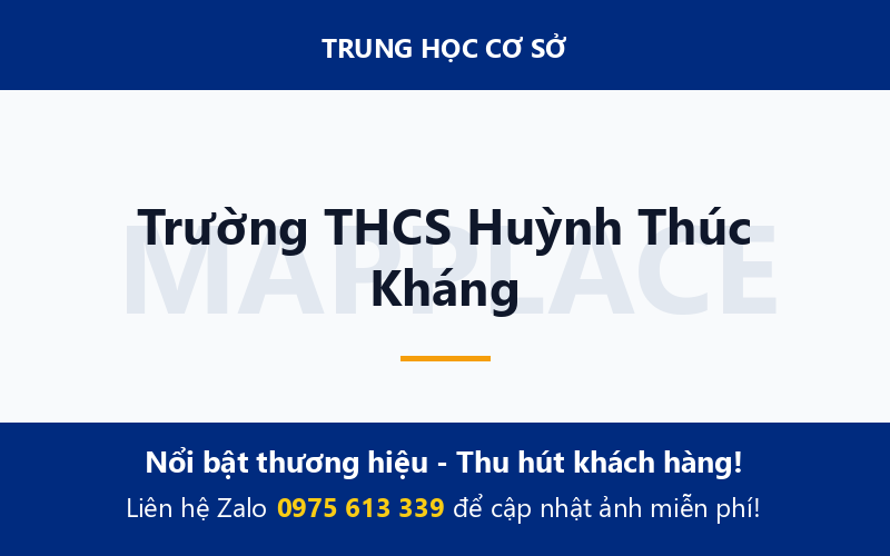 Trường THCS Huỳnh Thúc Kháng