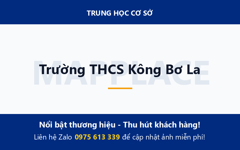 Trường THCS Kông Bơ La