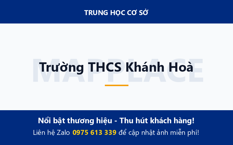 Trường THCS Khánh Hoà