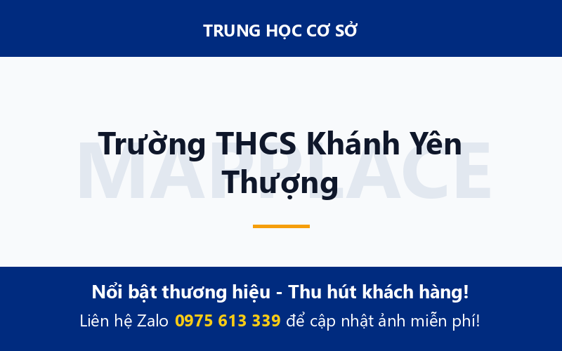 Trường THCS Khánh Yên Thượng