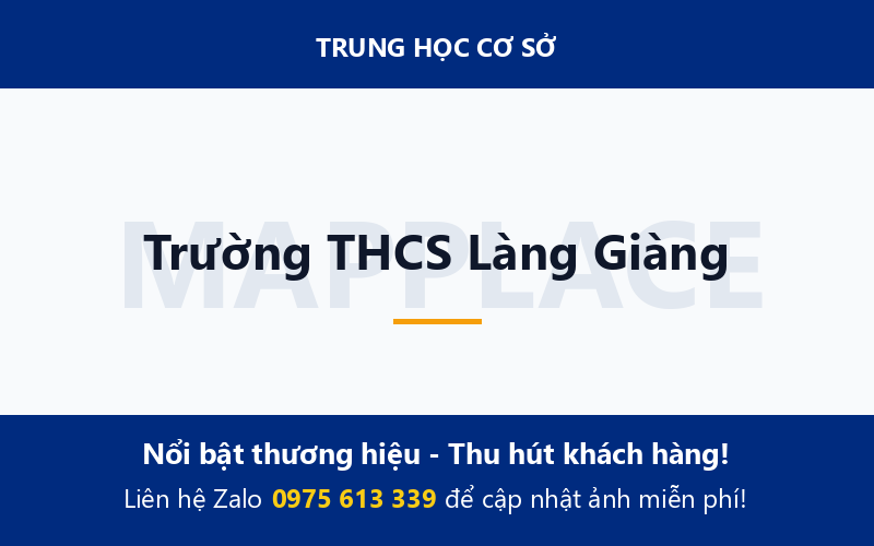 Trường THCS Làng Giàng