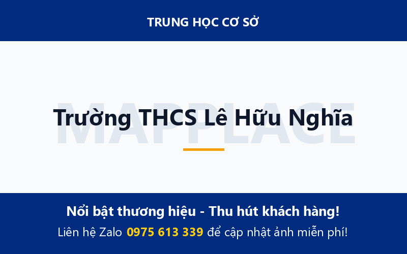 Trường THCS Lê Hữu Nghĩa