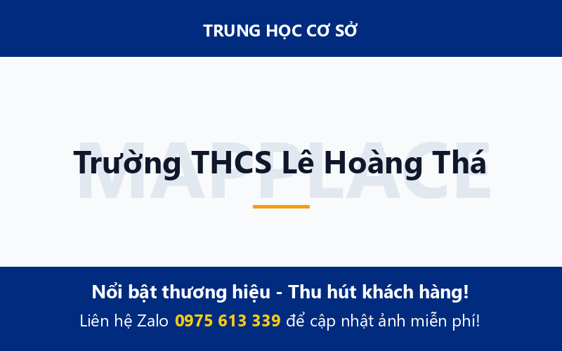 Trường THCS Lê Hoàng Thá