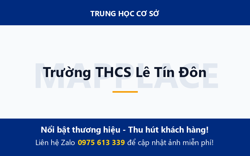 Trường THCS Lê Tín Đôn