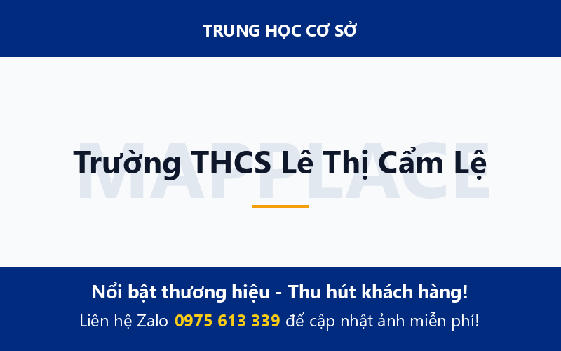 Trường THCS Lê Thị Cẩm Lệ