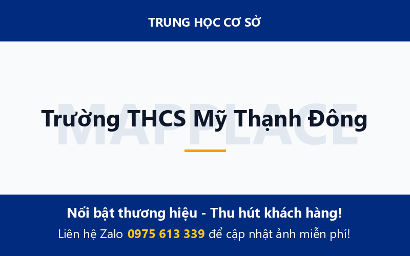 Trường THCS Mỹ Thạnh Đông