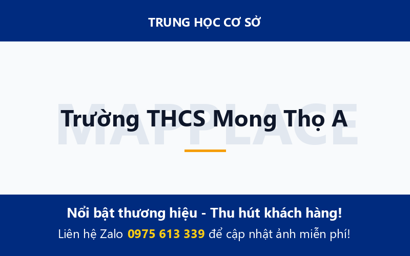 Trường THCS Mong Thọ A