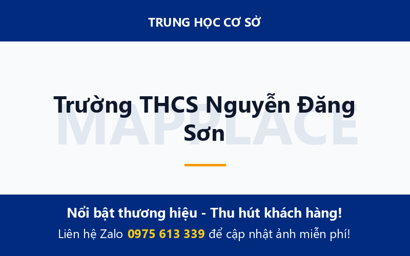 Trường THCS Nguyễn Đăng Sơn