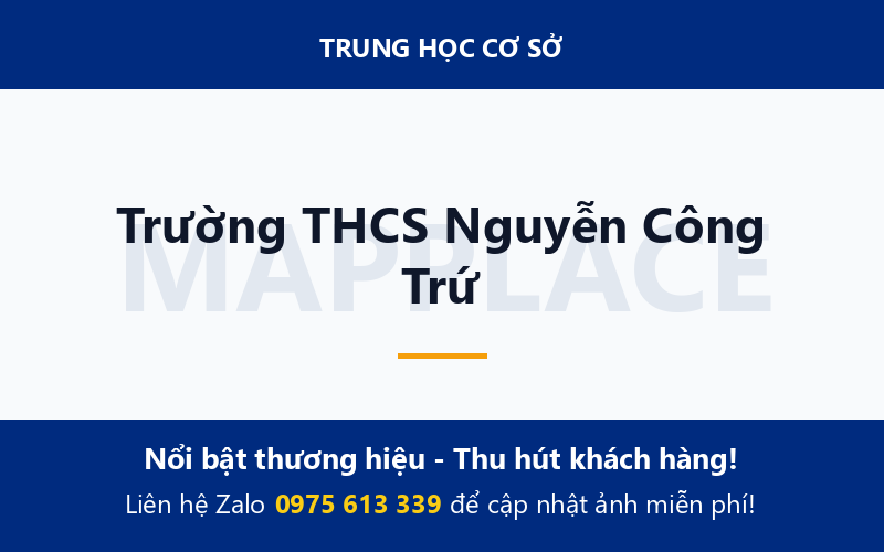 Trường THCS Nguyễn Công Trứ