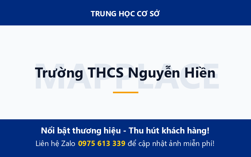 Trường THCS Nguyễn Hiền