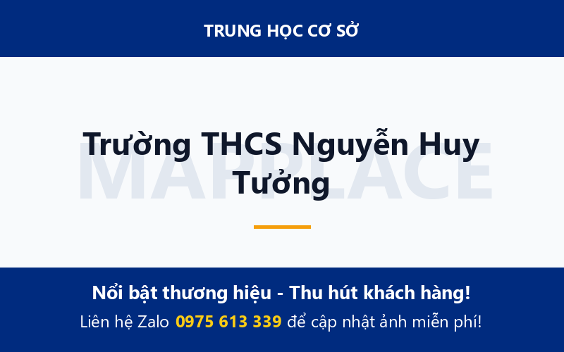 Trường THCS Nguyễn Huy Tưởng