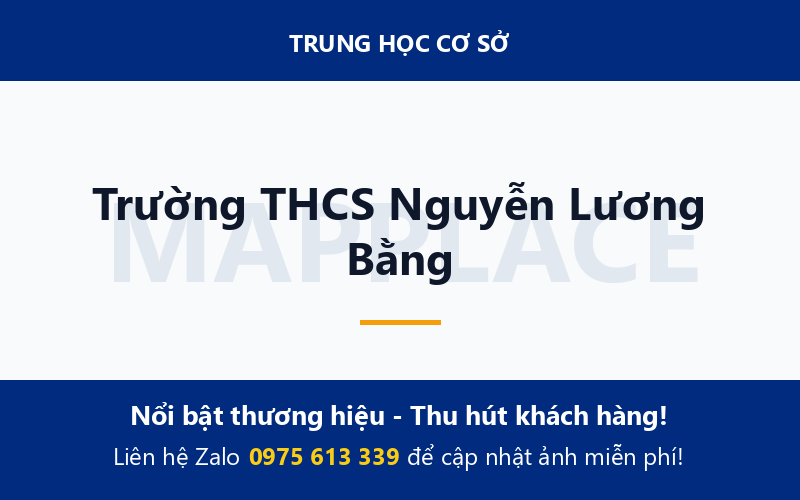 Trường THCS Nguyễn Lương Bằng