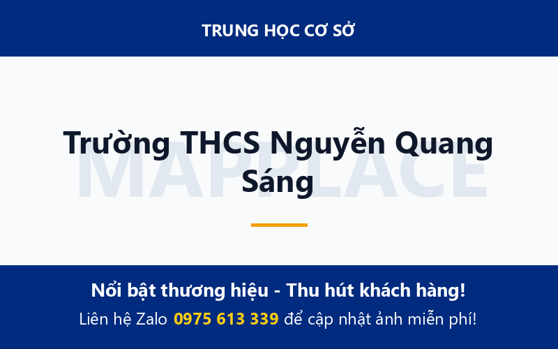 Trường THCS Nguyễn Quang Sáng