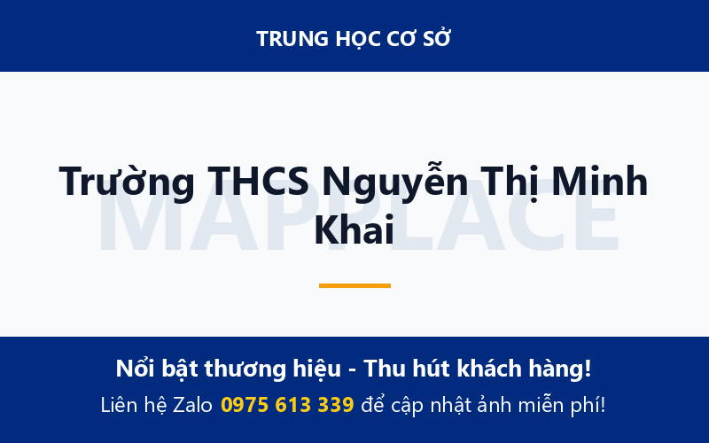 Trường THCS Nguyễn Thị Minh Khai
