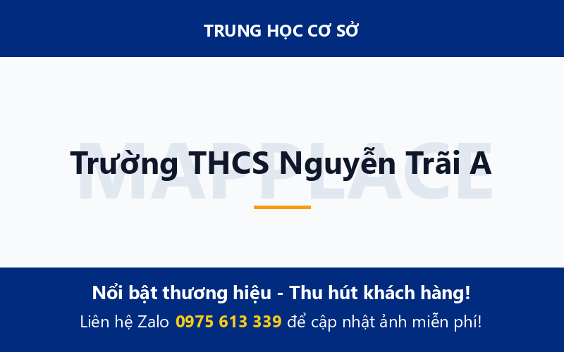 Trường THCS Nguyễn Trãi A