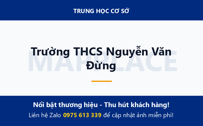 Trường THCS Nguyễn Văn Đừng