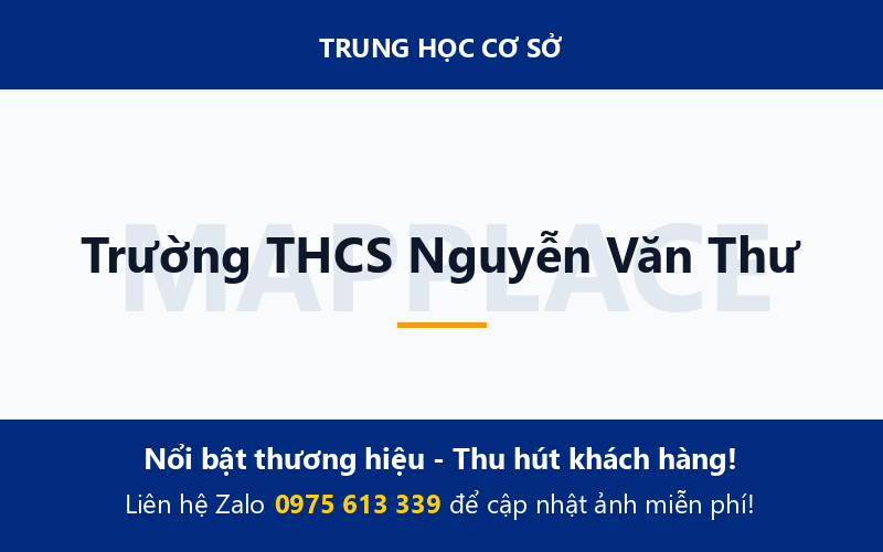 Trường THCS Nguyễn Văn Thư
