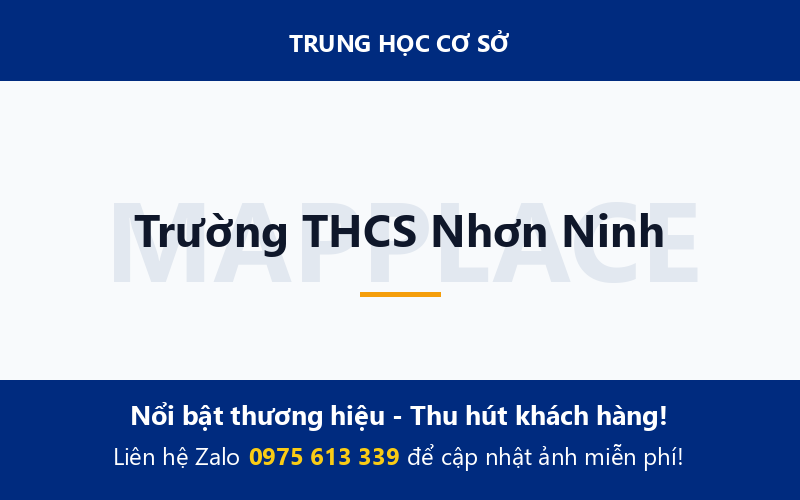 Trường THCS Nhơn Ninh