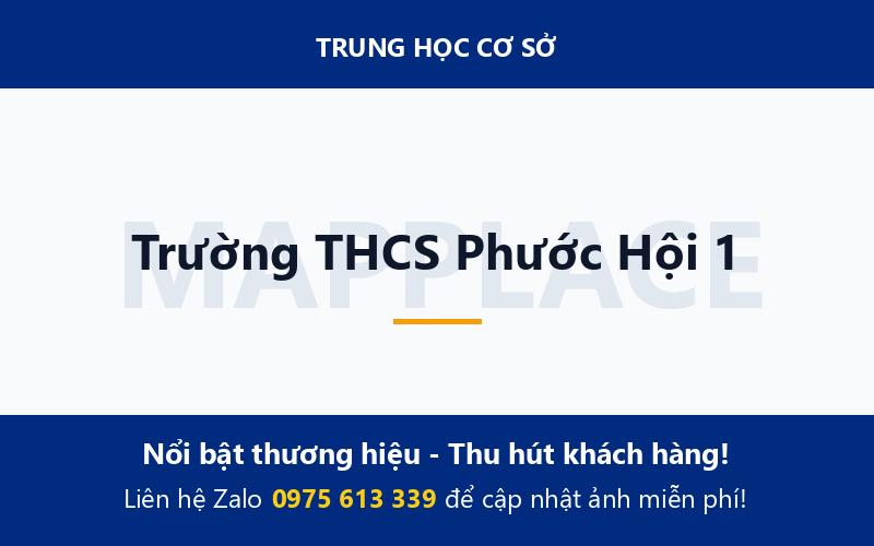 Trường THCS Phước Hội 1