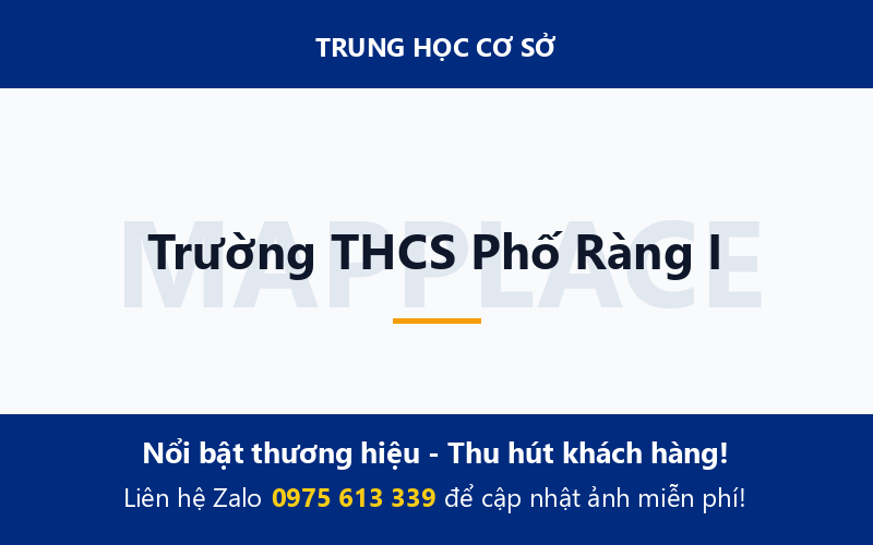 Trường THCS Phố Ràng I