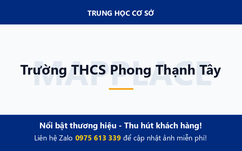 Trường THCS Phong Thạnh Tây