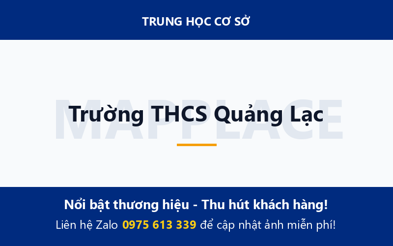 Trường THCS Quảng Lạc