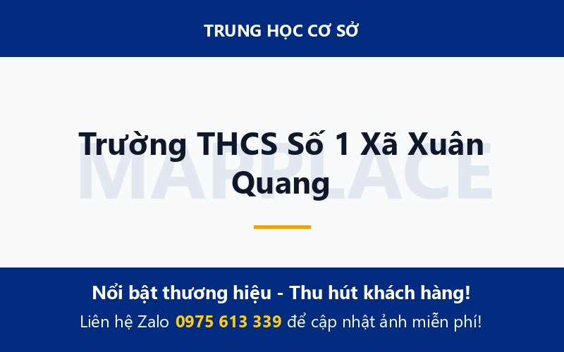 Trường THCS Số 1 Xã Xuân Quang