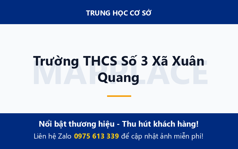 Trường THCS Số 3 Xã Xuân Quang