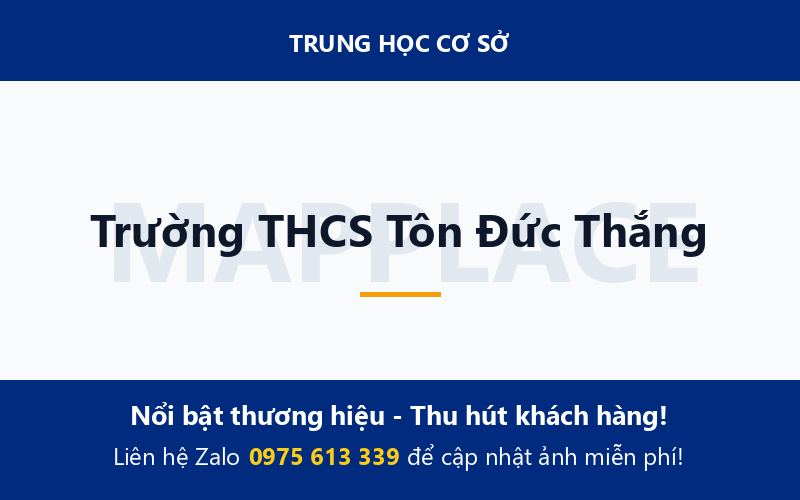 Trường THCS Tôn Đức Thắng
